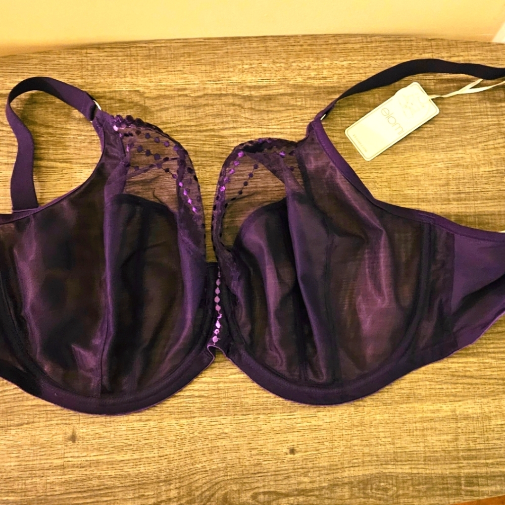 ELOMI Matilda Full Figure Underwire Plunge Bra - Sz - 40J .US / 40GG .UK